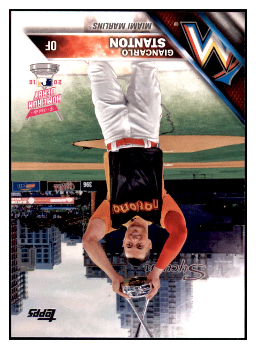 2016 Topps Update Giancarlo Stanton  Miami Marlins #US144 Baseball card   MATV4 simple Xclusive Collectibles