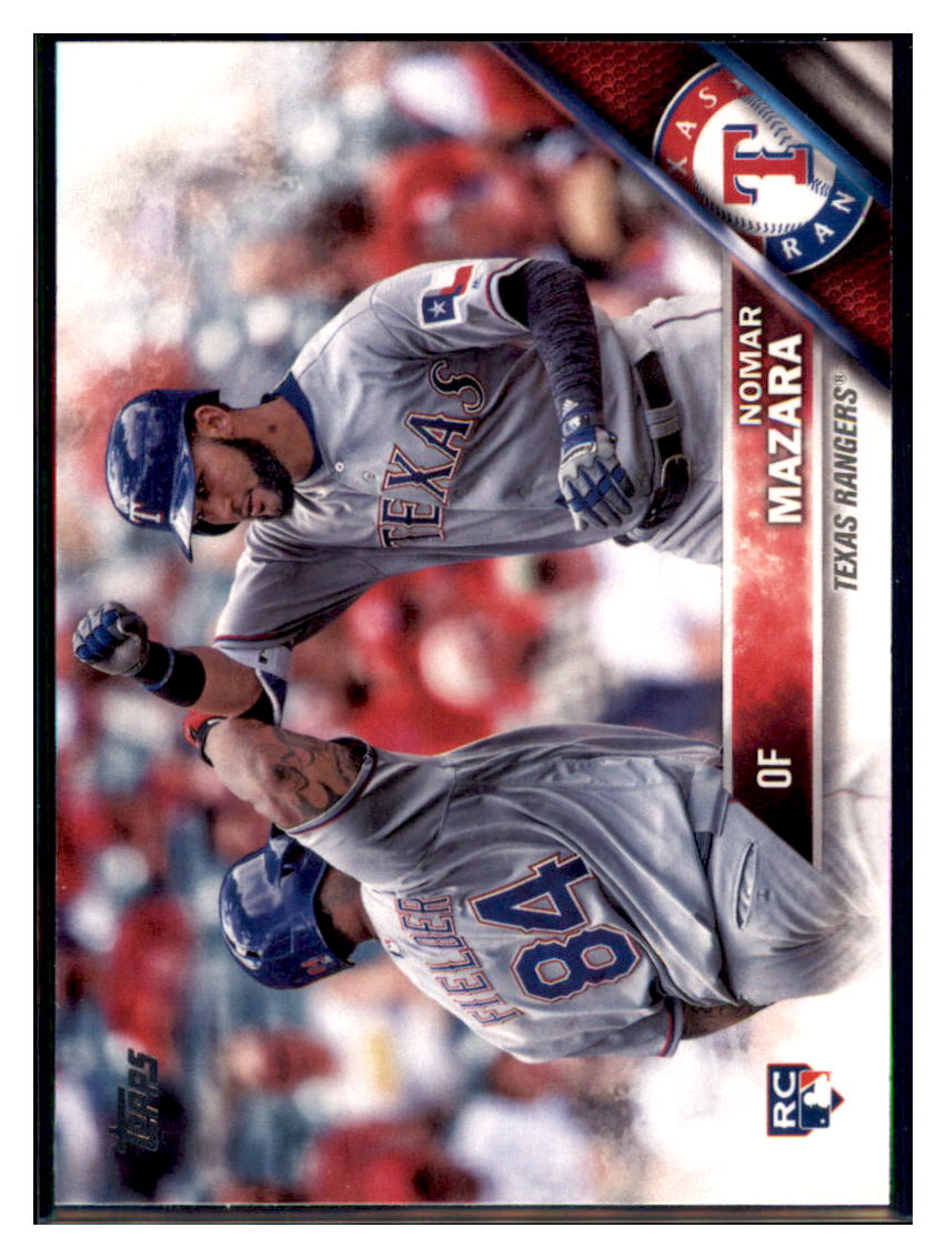 2016 Topps Update Nomar Mazara Texas Rangers #US158 Baseball card MATV4 simple Xclusive Collectibles