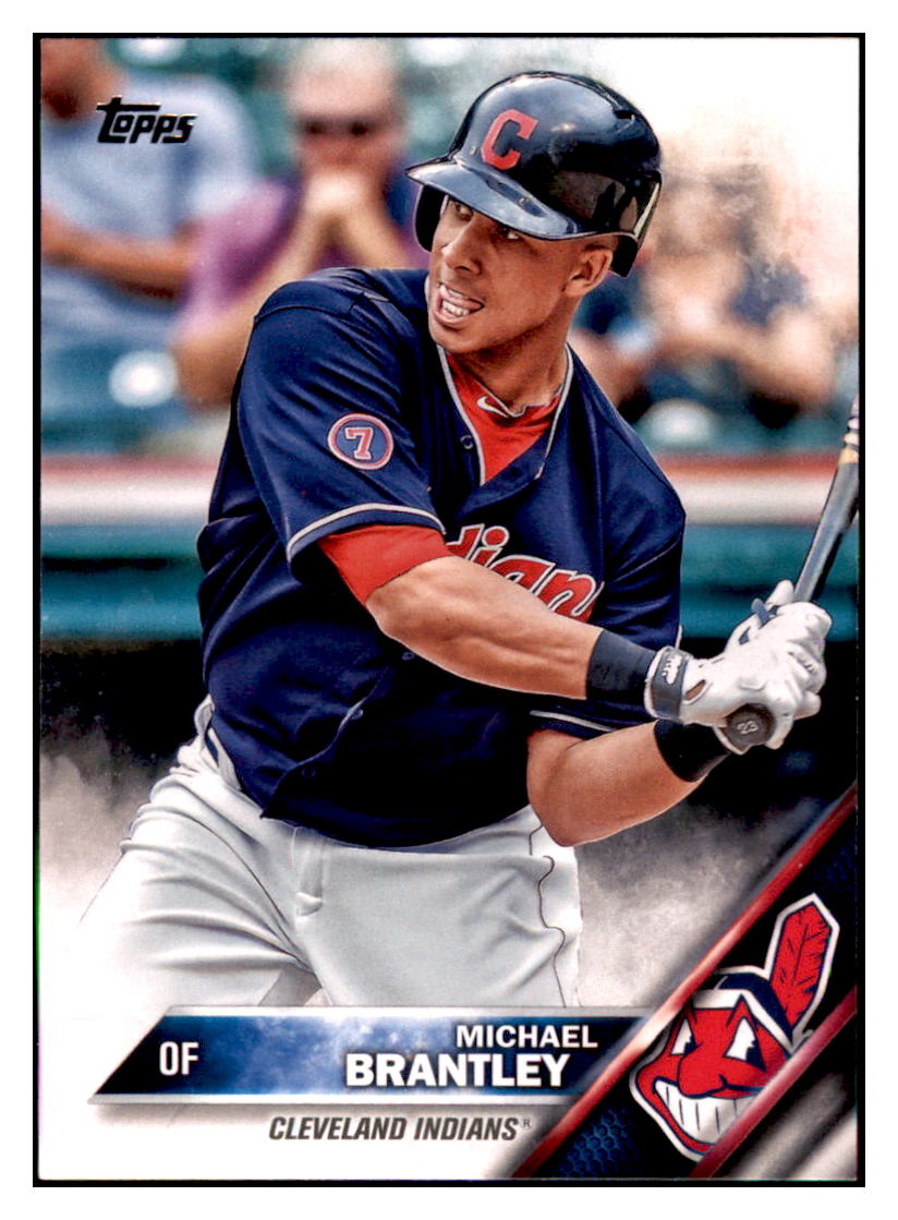 2016 Topps Michael Brantley  Cleveland Indians #8 Baseball card   MATV4_1b simple Xclusive Collectibles