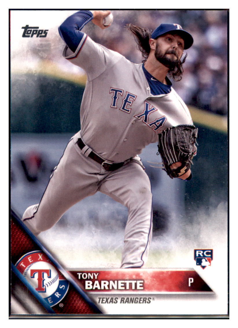 2016 Topps Update Tony Barnette Texas Rangers #US135 Baseball card MATV4 simple Xclusive Collectibles