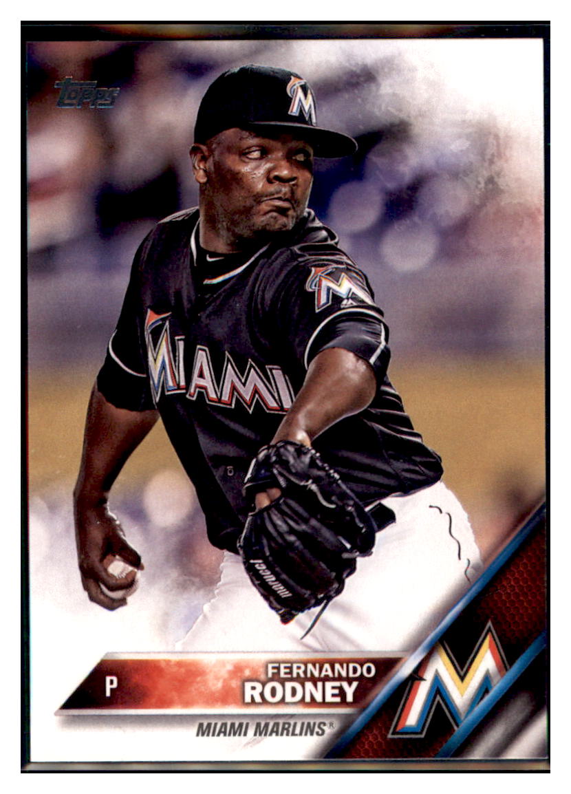 2016 Topps Update Fernando Rodney Miami Marlins #US66 Baseball card MATV4 simple Xclusive Collectibles