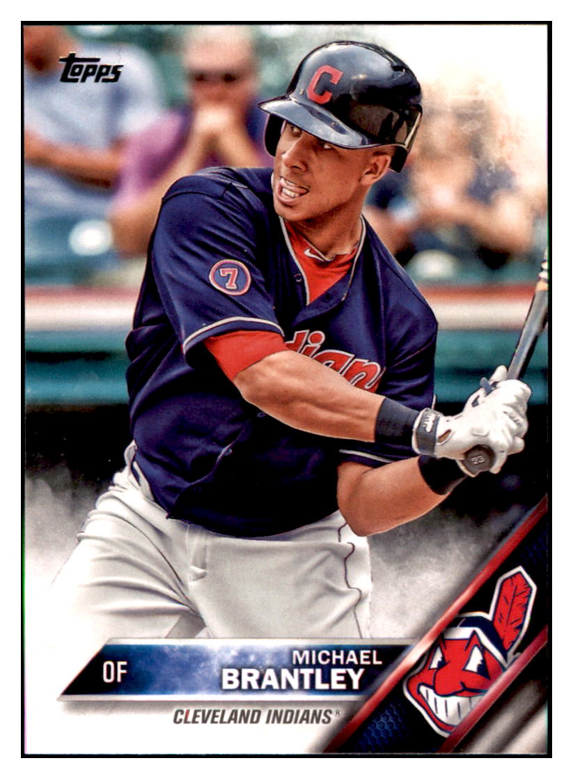 2016 Topps Michael Brantley Cleveland Indians #8 Baseball card MATV4_1a simple Xclusive Collectibles