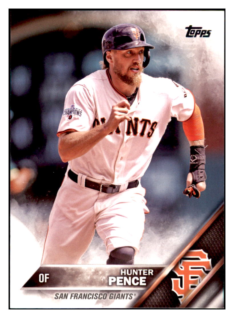 2016 Topps Hunter Pence San Francisco Giants #154 Baseball
card MATV4_1a simple Xclusive Collectibles