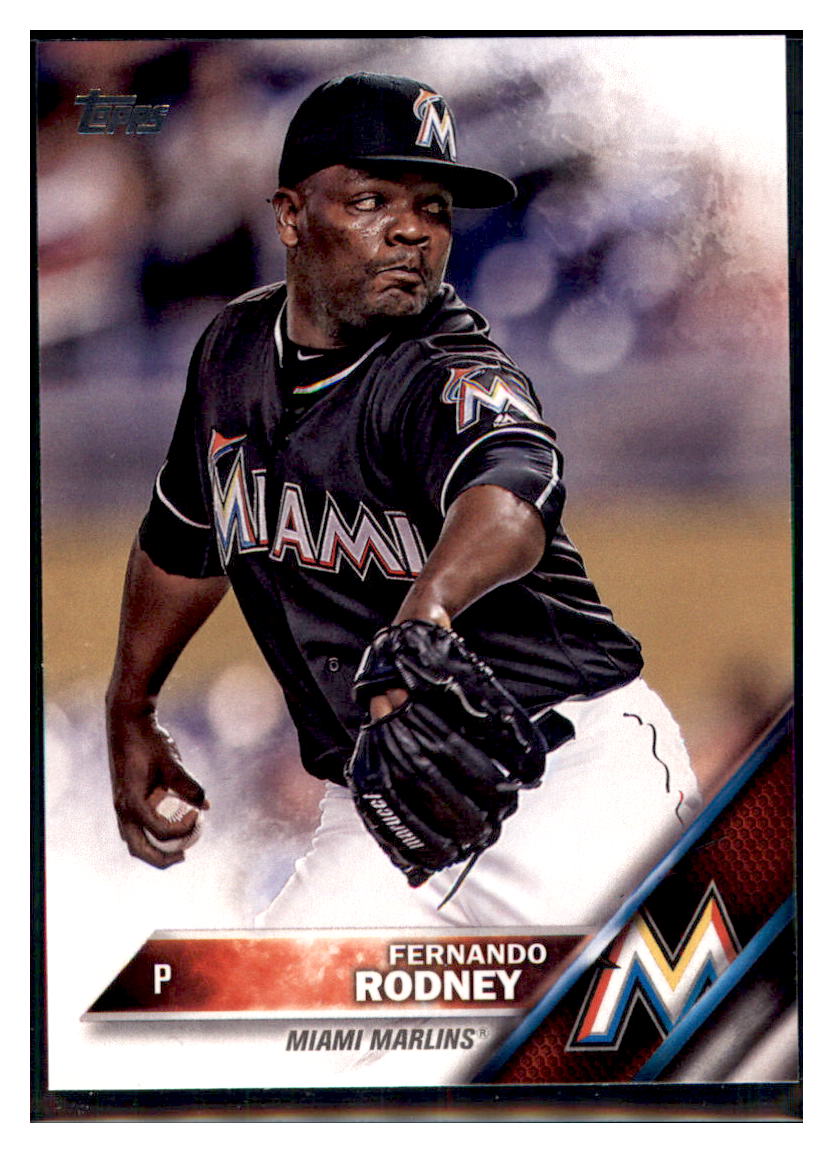 2016 Topps Update Fernando Rodney  Miami Marlins #US66 Baseball card   MATV4_1a simple Xclusive Collectibles