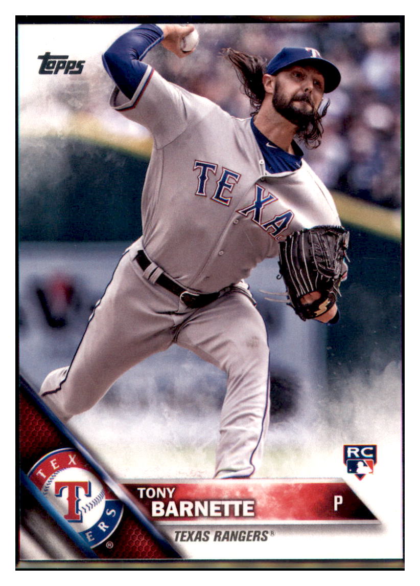 2016 Topps Update Tony Barnette Texas Rangers #US135 Baseball card MATV4 simple Xclusive Collectibles