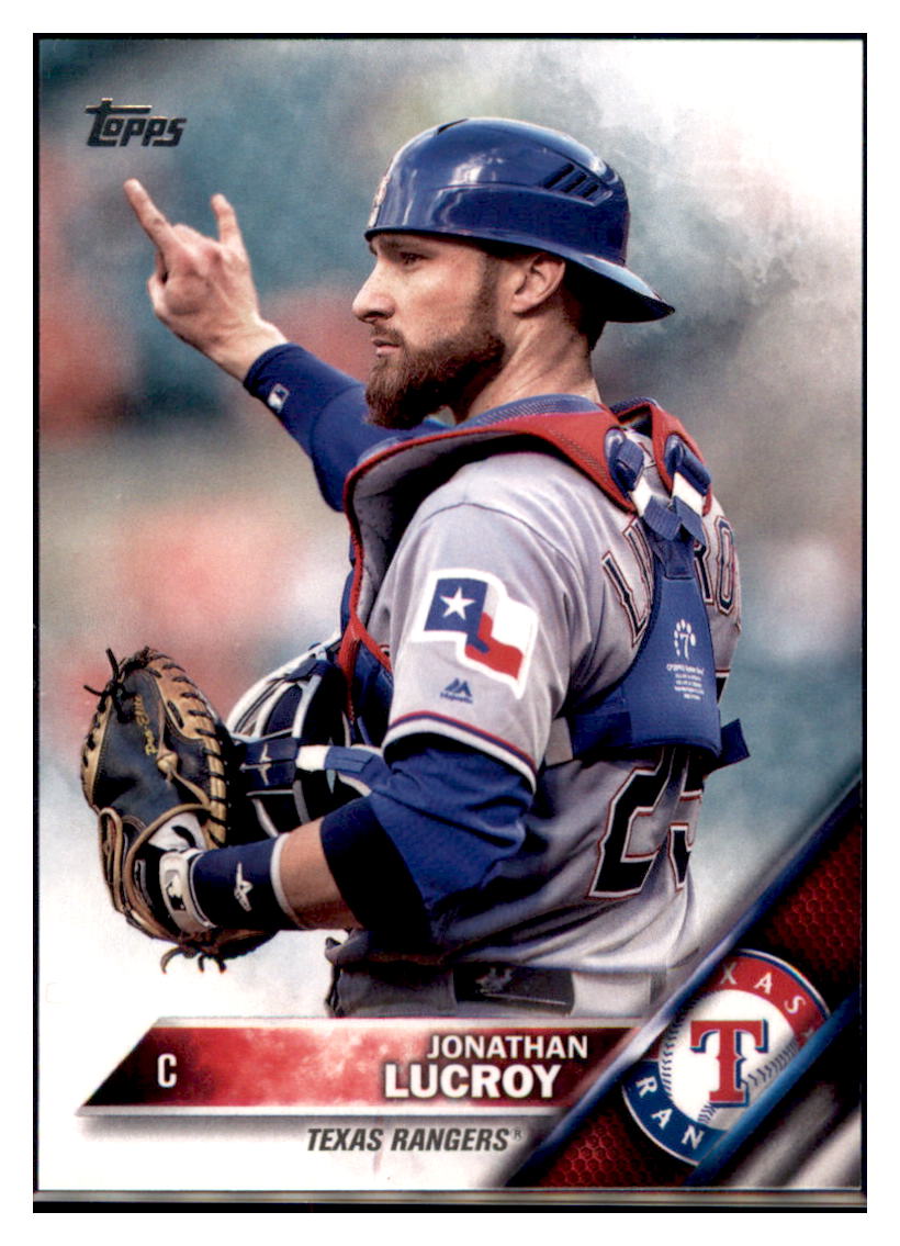 2016 Topps Update Jonathan Lucroy Texas Rangers #US189 Baseball card   MATV4 simple Xclusive Collectibles