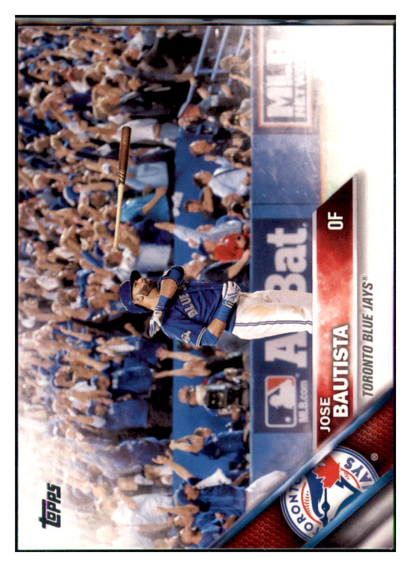 2016 Topps Jose Bautista Toronto Blue Jays #96 Baseball card MATV4 simple Xclusive Collectibles