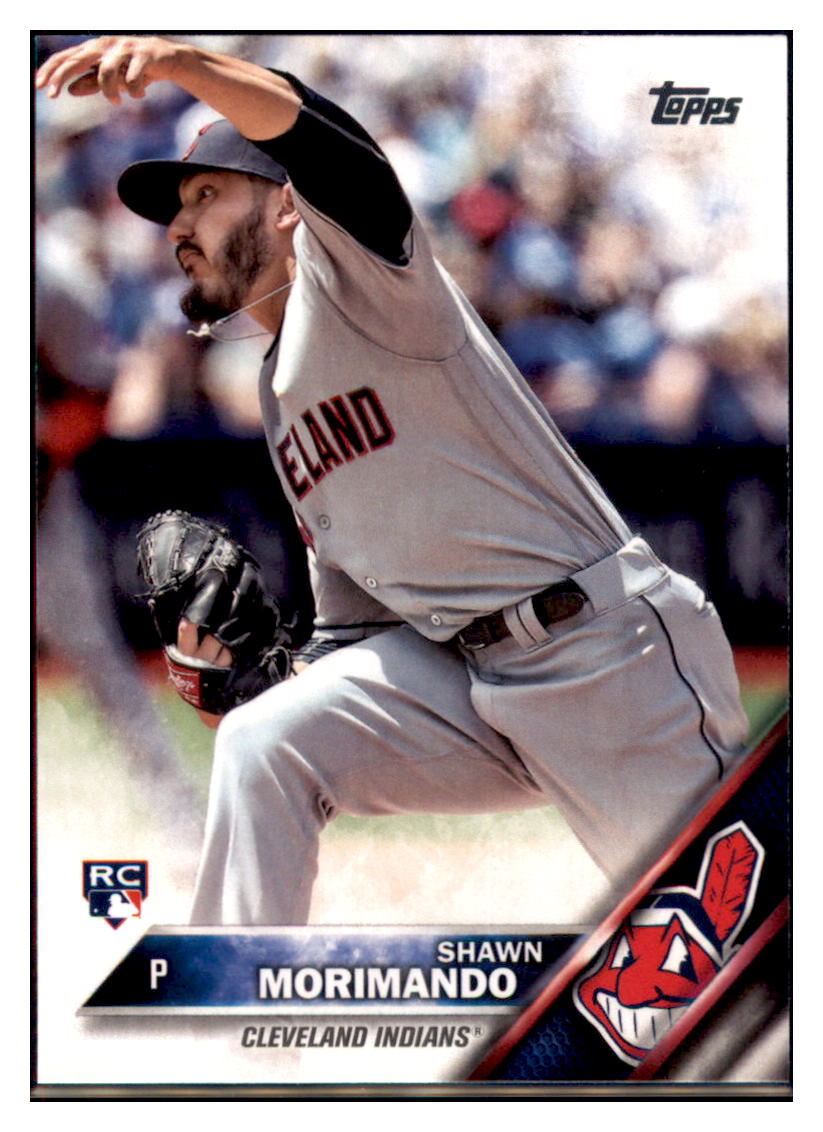 2016 Topps Update Shawn Morimando Cleveland Indians #US85 Baseball card MATV4 simple Xclusive Collectibles