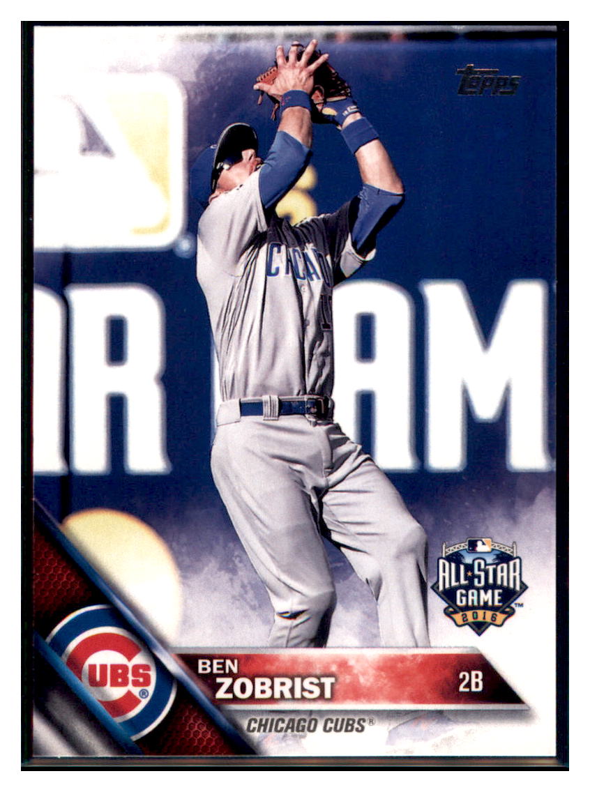 2016 Topps Update Ben Zobrist Chicago Cubs ASG #US50 Baseball card MATV4 simple Xclusive Collectibles