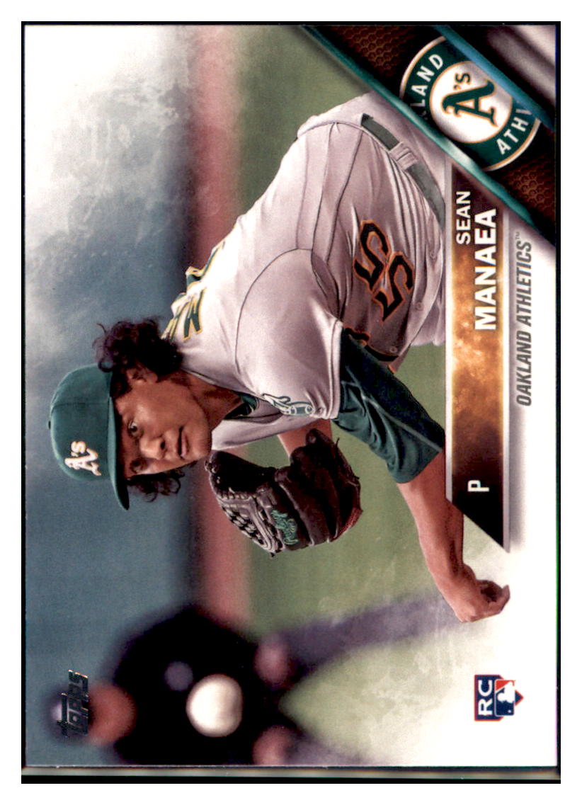 2016 Topps Update Sean Manaea Oakland Athletics #US13 Baseball card MATV4 simple Xclusive Collectibles