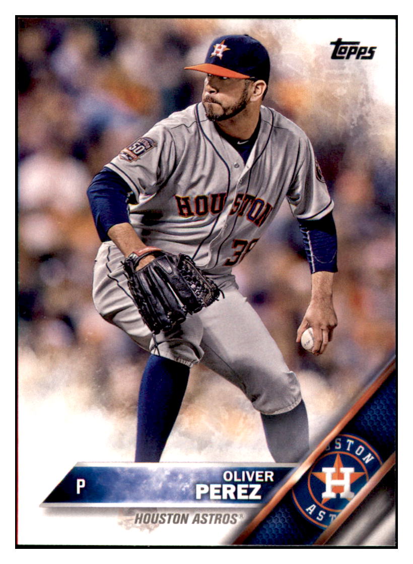 2016 Topps Oliver Perez Houston Astros #143 Baseball card MATV4
