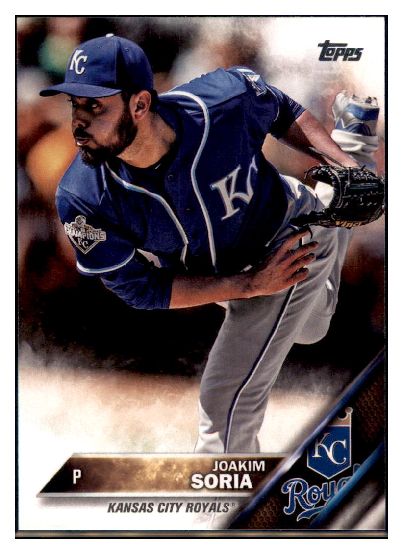 2016 Topps Update Joakim Soria  Kansas City Royals #US193 Baseball
  card   MATV4 simple Xclusive Collectibles