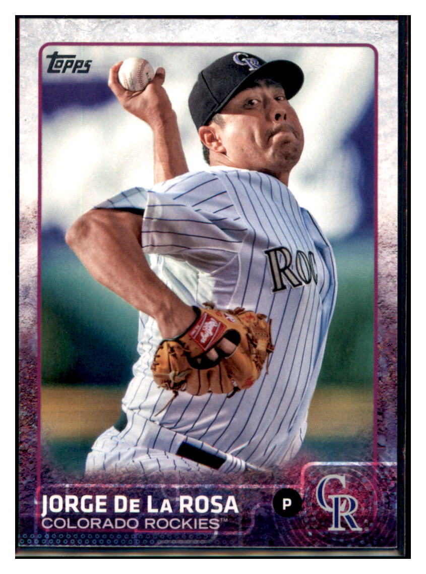 2015 Topps Jorge De La Rosa  Colorado Rockies #679 Baseball card   MATV4 simple Xclusive Collectibles