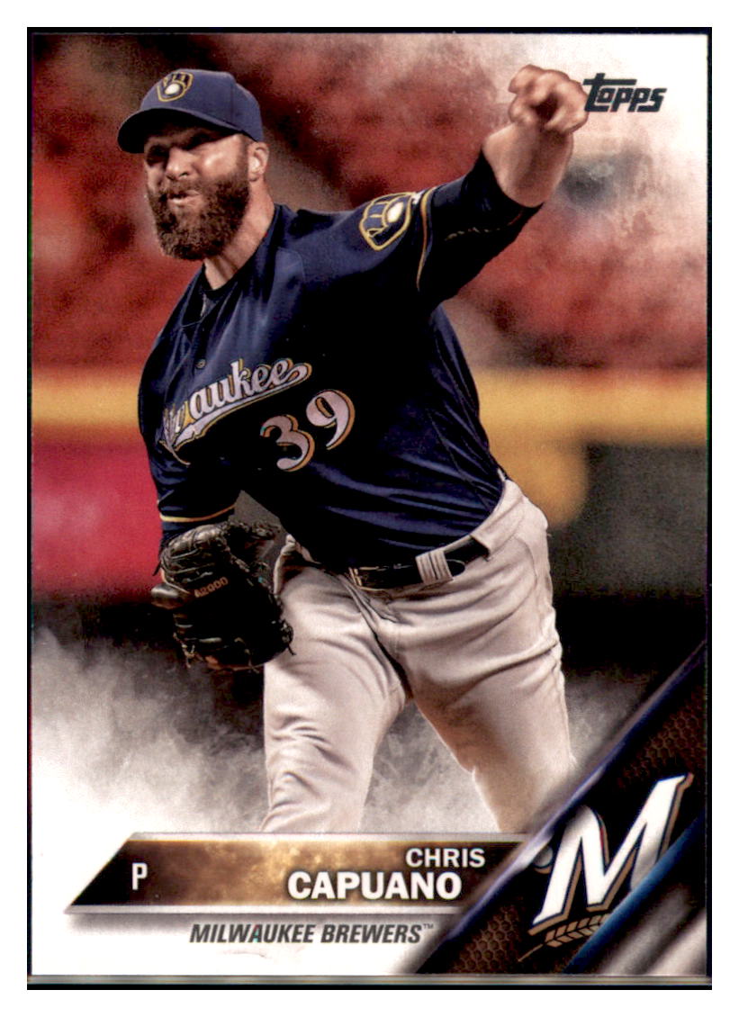 2016 Topps Update Chris Capuano  Milwaukee Brewers #US14 Baseball card   MATV4 simple Xclusive Collectibles