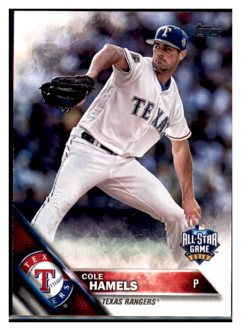 2016 Topps Update Cole Hamels ASG Texas Rangers #US38 Baseball card   MATV4 simple Xclusive Collectibles