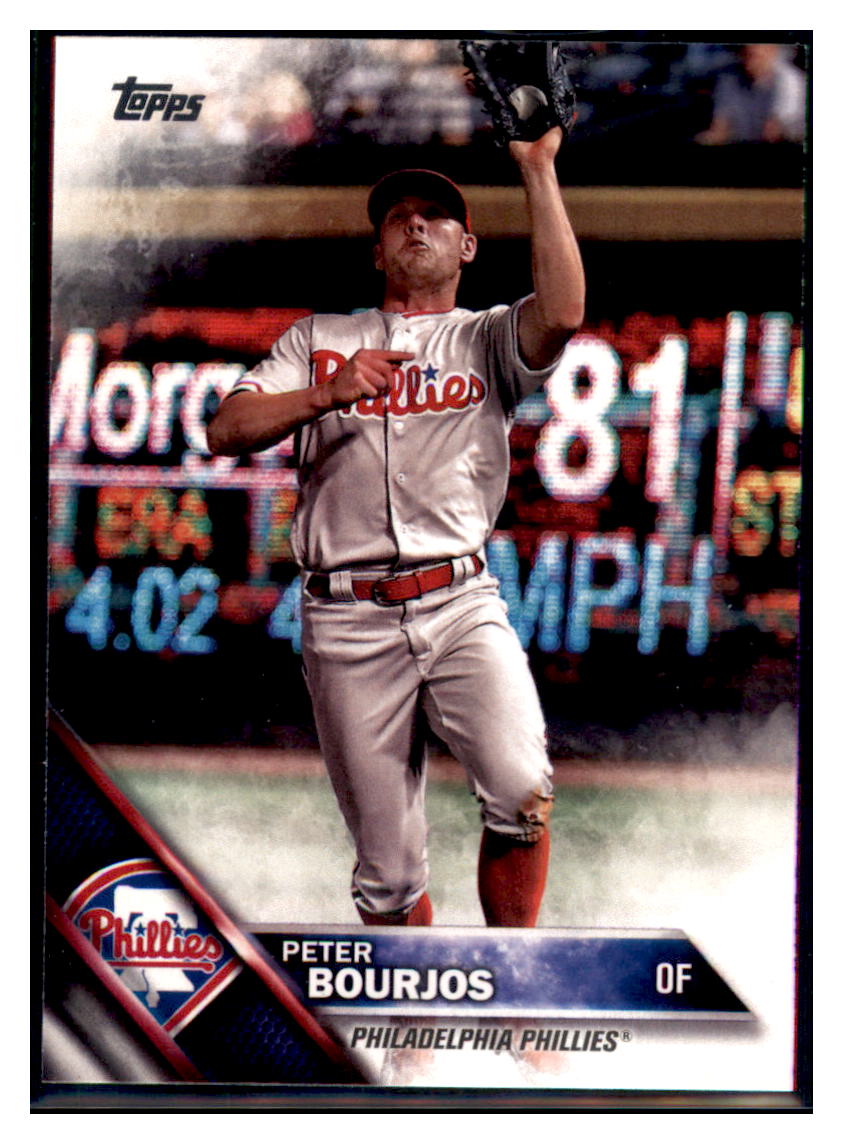 2016 Topps Update Peter Bourjos  Philadelphia Phillies #US129 Baseball
  card   MATV4 simple Xclusive Collectibles
