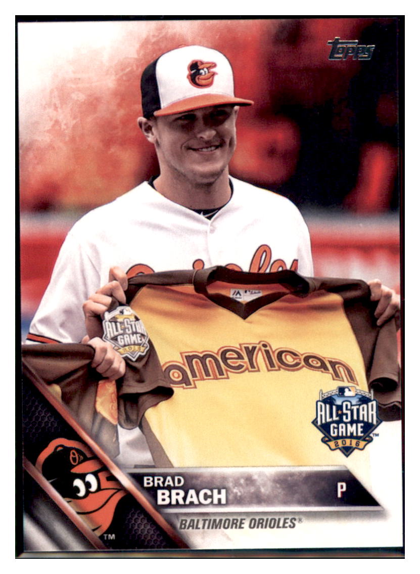 2016 Topps Update Brad Brach Baltimore Orioles #US101 Baseball card MATV4 simple Xclusive Collectibles