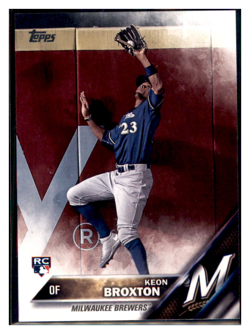 2016 Topps Update Keon Broxton  Milwaukee Brewers #US108 Baseball card   MATV4 simple Xclusive Collectibles
