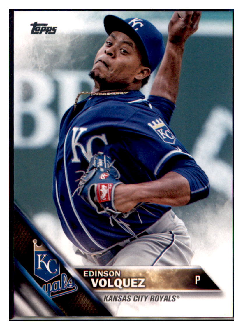 2016 Topps Edinson Volquez  Kansas City Royals #33 Baseball card   MATV4 simple Xclusive Collectibles