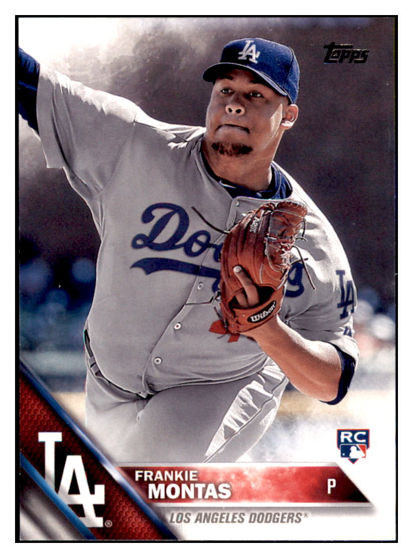 2016 Topps Frankie Montas Los Angeles Dodgers #505 Baseball card MATV4 simple Xclusive Collectibles