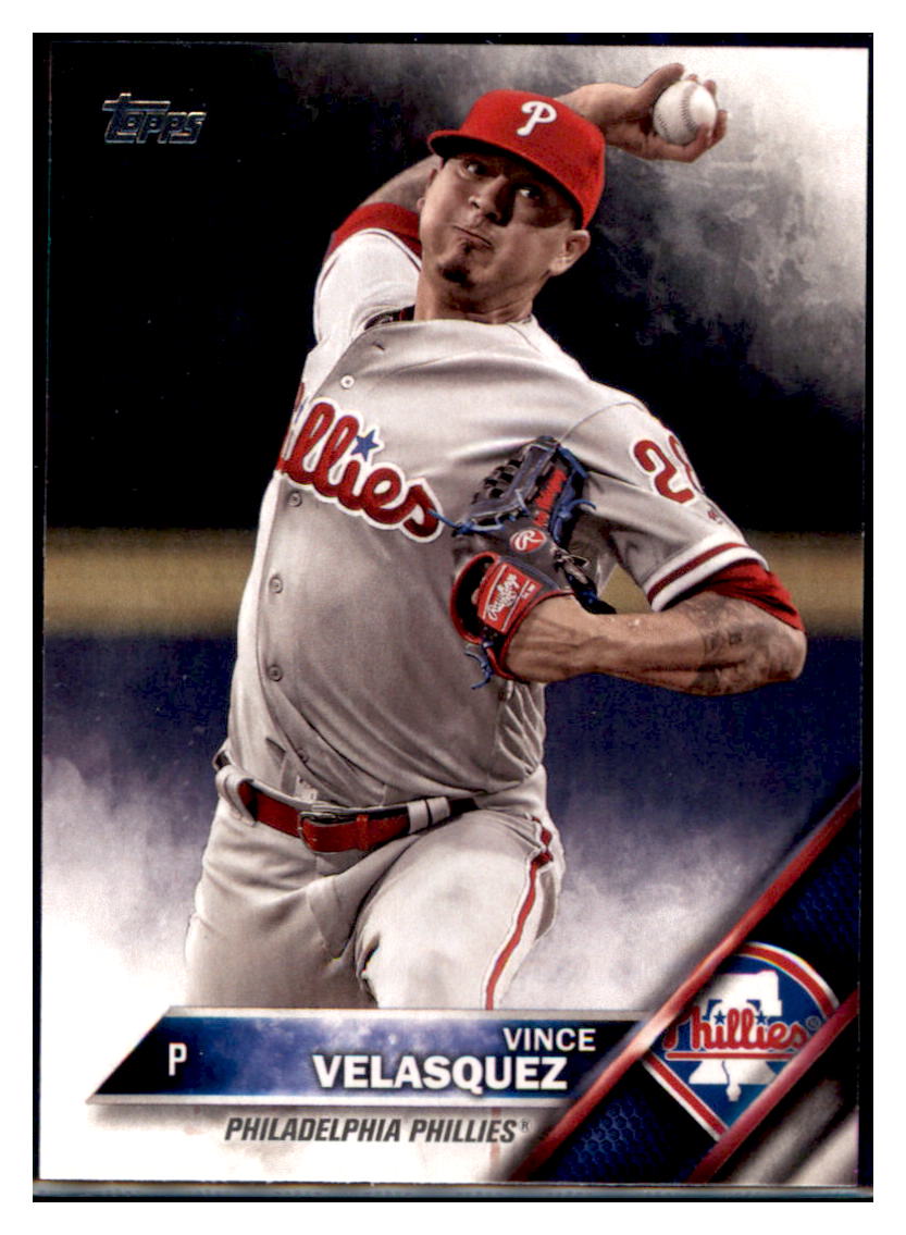 2016 Topps Update Vince Velasquez  Philadelphia Phillies #US55 Baseball
  card   MATV4 simple Xclusive Collectibles