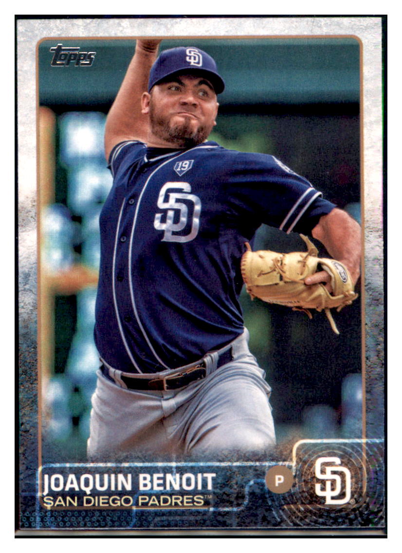 2015 Topps Joaquin Benoit San Diego Padres #482 Baseball card MATV4 simple Xclusive Collectibles