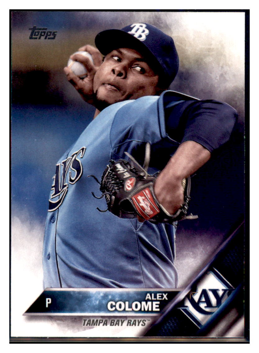 2016 Topps Update Alex Colome Tampa Bay Rays #US75 Baseball card MATV4 simple Xclusive Collectibles