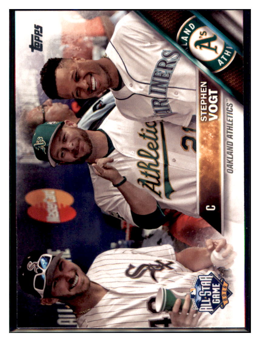 2016 Topps Update Stephen Vogt Oakland Athletics #US86 Baseball card MATV4 simple Xclusive Collectibles