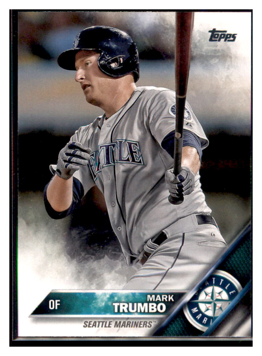 2016 Topps Mark Trumbo Seattle Mariners #39 Baseball card MATV4 simple Xclusive Collectibles