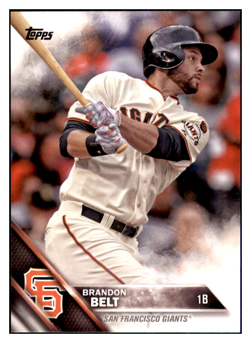 2016 Topps Brandon Belt San Francisco Giants #424 Baseball
card MATV4 simple Xclusive Collectibles