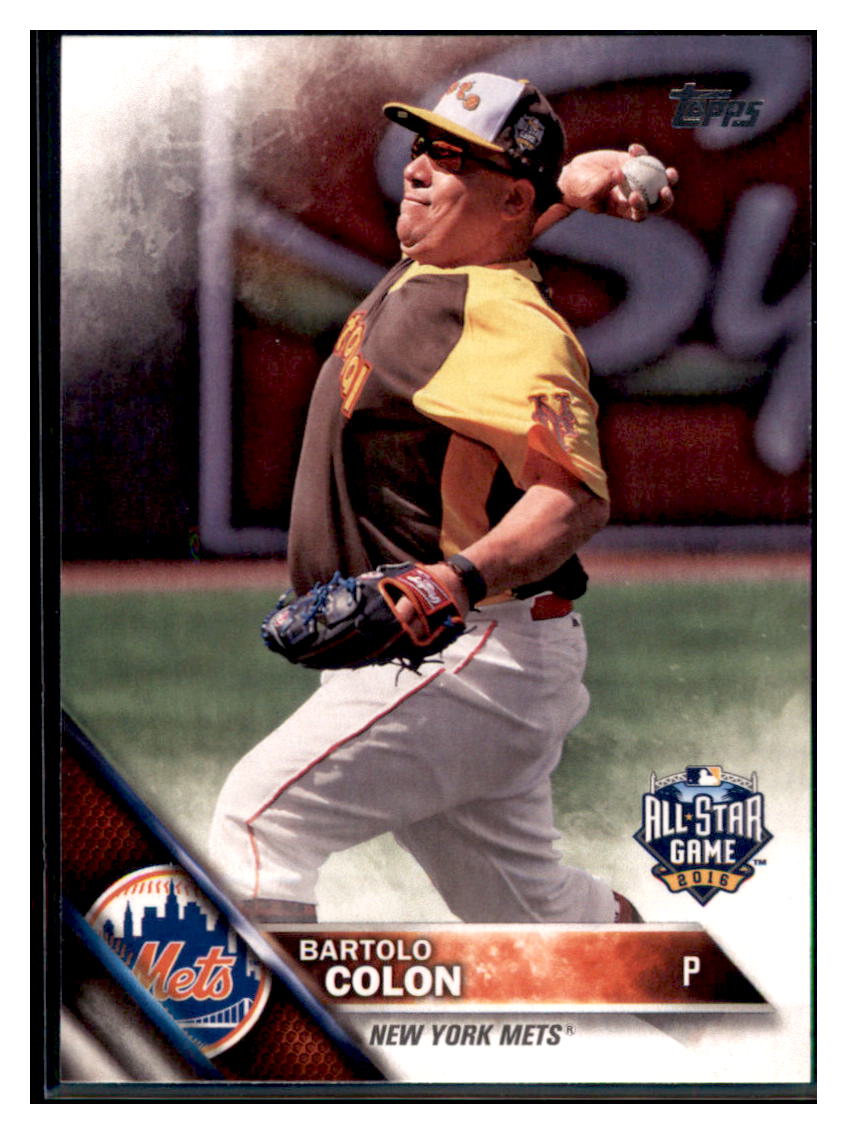 2016 Topps Update Bartolo Colon  New York Mets #US161a Baseball card   MATV4 simple Xclusive Collectibles