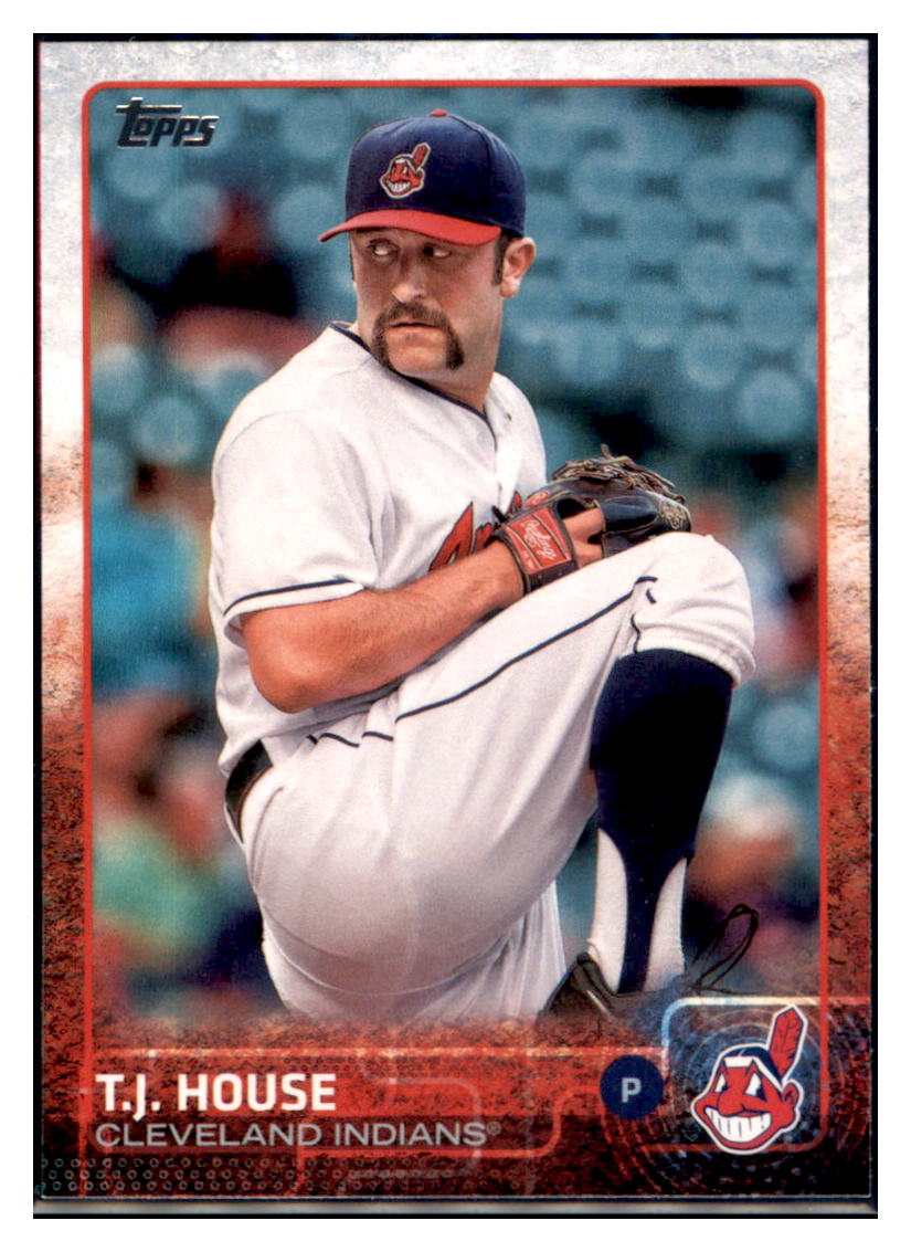 2015 Topps T.J. House Cleveland Indians #472 Baseball card MATV4 simple Xclusive Collectibles