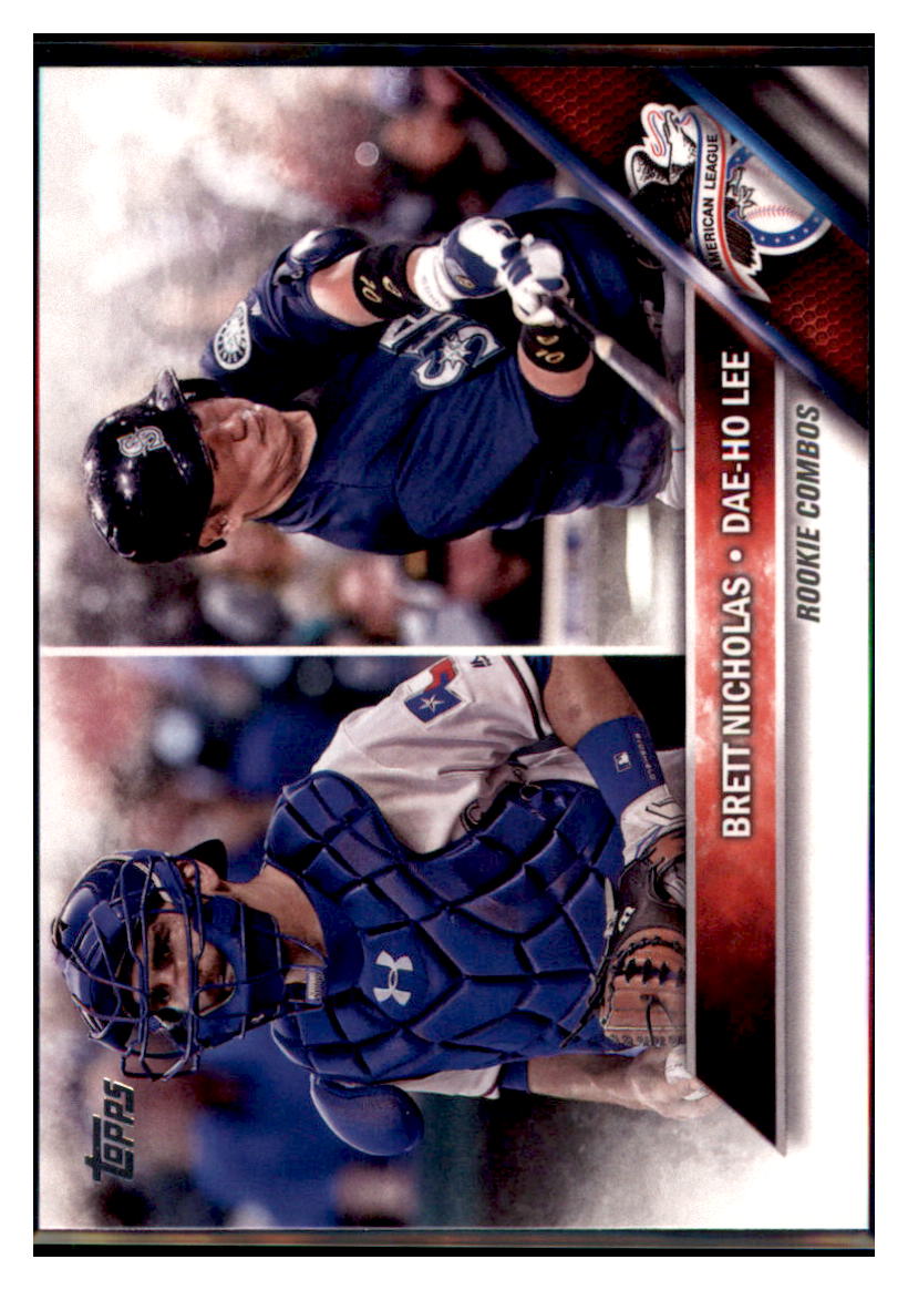 2016 Topps Update Brett Nicholas / Dae Ho
  Lee Rookie  Texas Rangers / Seattle
  Mariners #US57 Baseball card   MATV4 simple Xclusive Collectibles