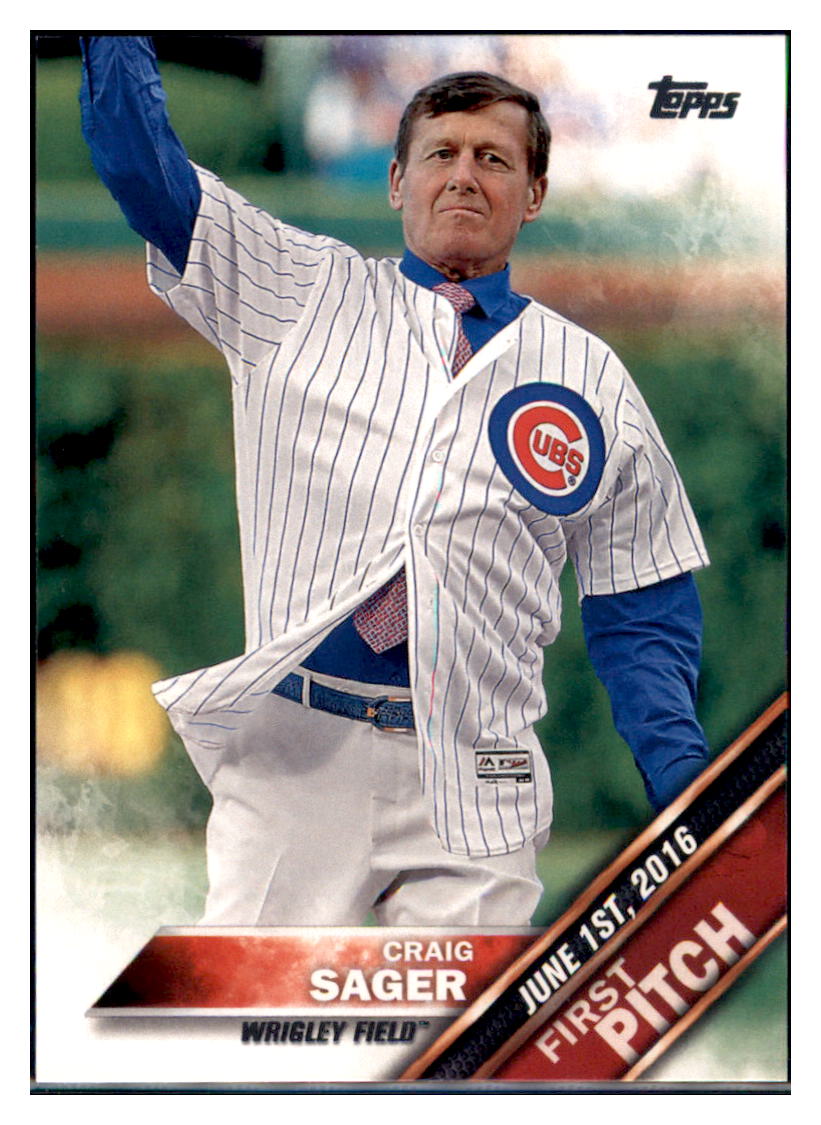 2016 Topps Update Craig Sager  Chicago Cubs #FP-9 Baseball card   MATV4 simple Xclusive Collectibles   