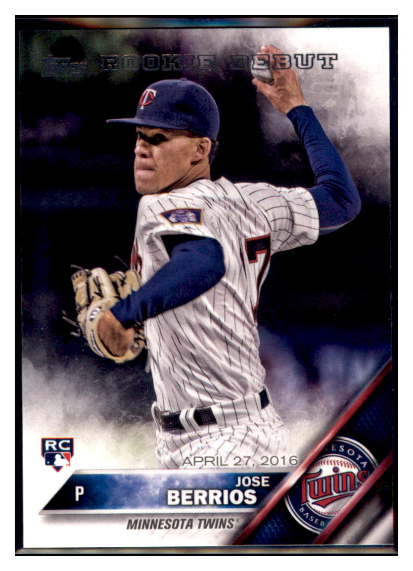 2016 Topps Update Jose Berrios  Minnesota Twins #US228 Baseball card   MATV4 simple Xclusive Collectibles