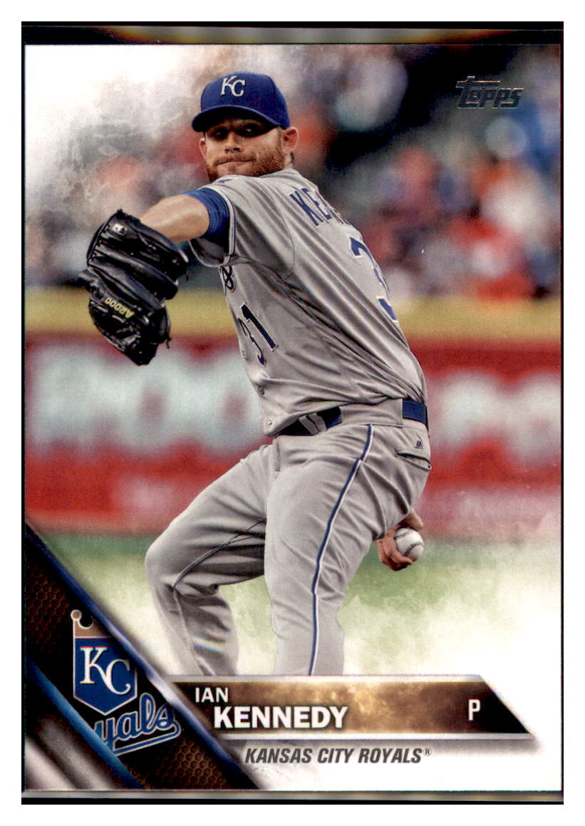 2016 Topps Update Ian Kennedy  Kansas City Royals #US212 Baseball
  card   MATV4 simple Xclusive Collectibles