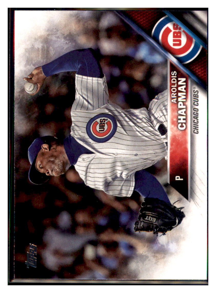 2016 Topps Update Aroldis Chapman Chicago Cubs #US145 Baseball card MATV4 simple Xclusive Collectibles