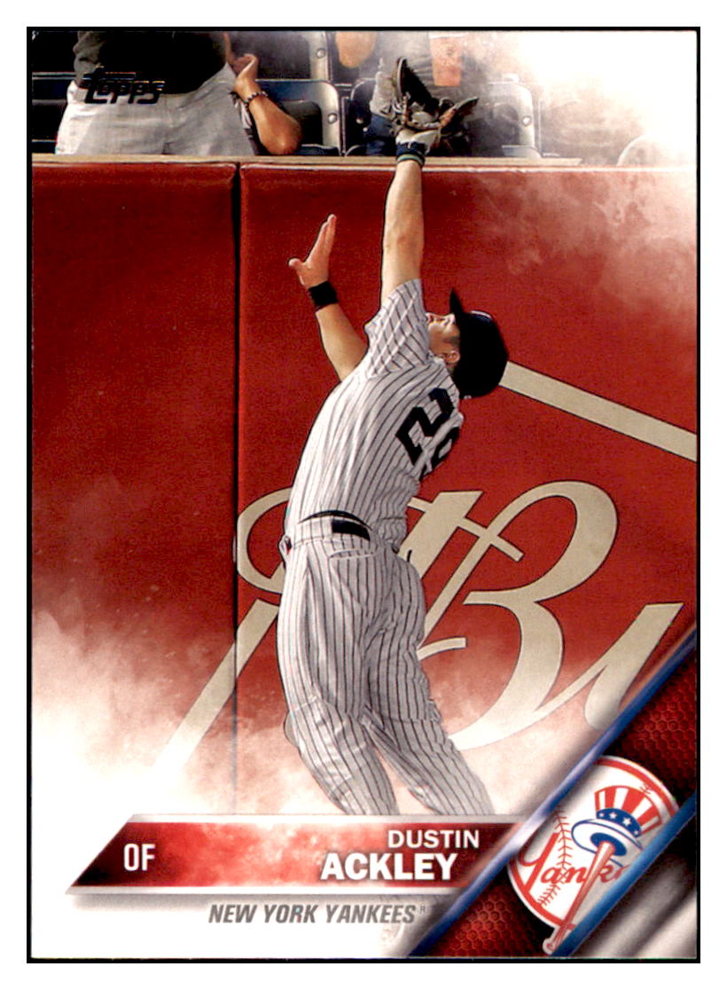2016 Topps Dustin Ackley New York Yankees #619 Baseball card MATV4 simple Xclusive Collectibles
