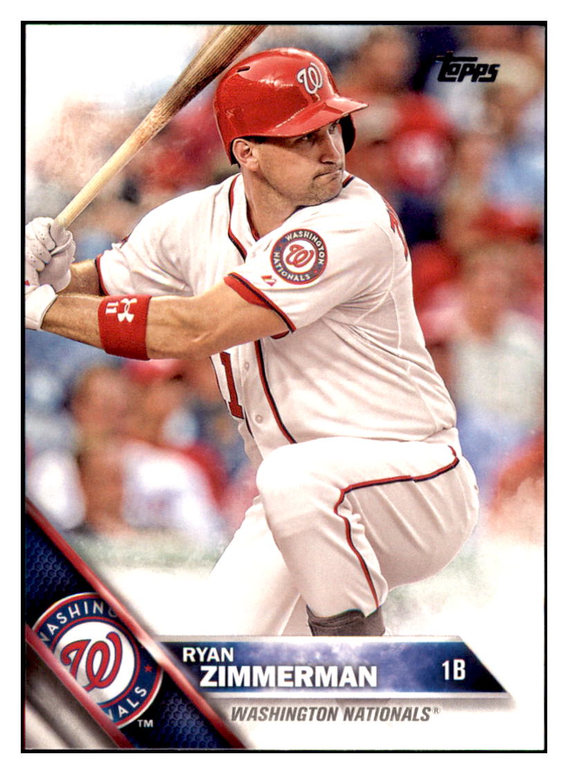2016 Topps Washington Nationals Ryan
Zimmerman Washington Nationals #WN-3
Baseball card MATV4 simple Xclusive Collectibles
