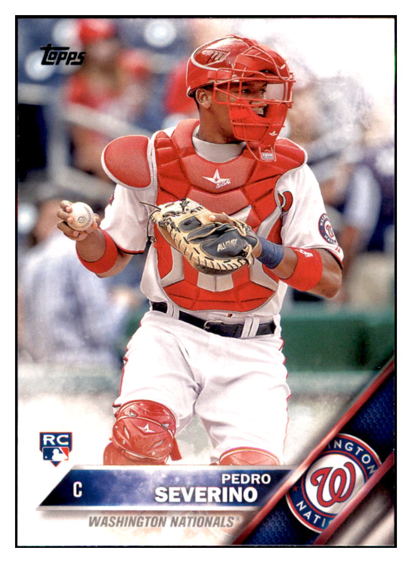 2016 Topps Pedro Severino Washington Nationals #420 Baseball
card MATV4 simple Xclusive Collectibles