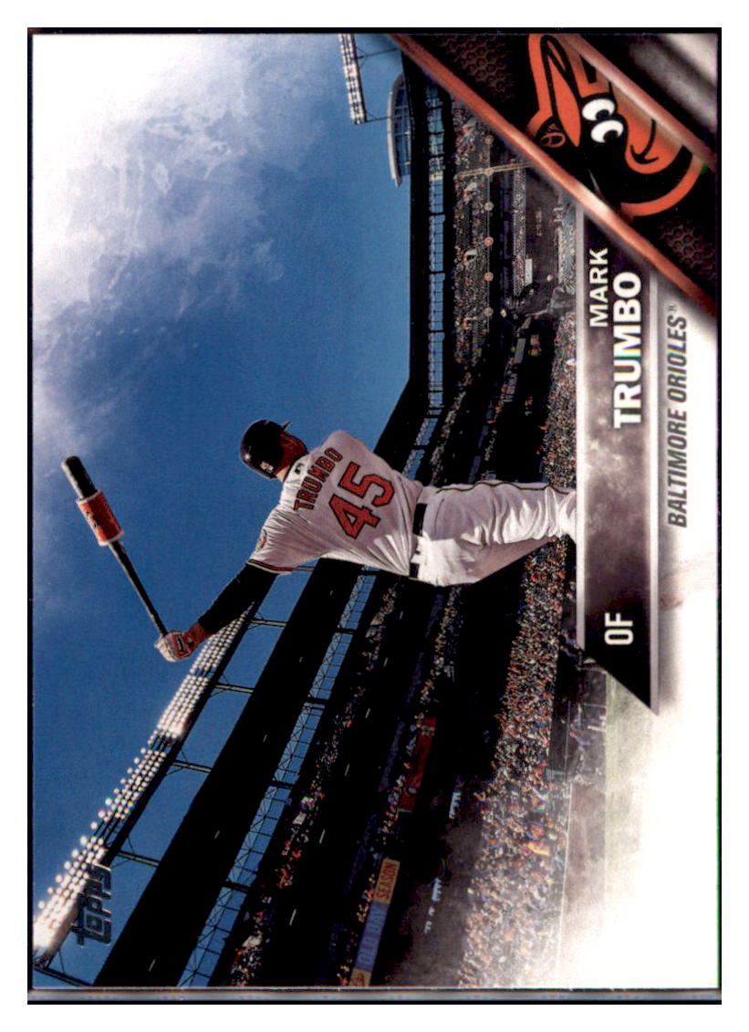 2016 Topps Update Mark Trumbo Baltimore Orioles #US196 Baseball card MATV4 simple Xclusive Collectibles