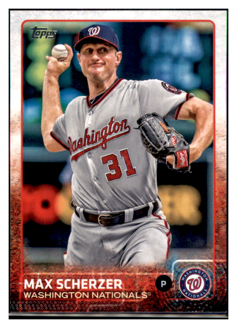 2015 Topps Max Scherzer Washington Nationals #586 Baseball
card MATV4 simple Xclusive Collectibles