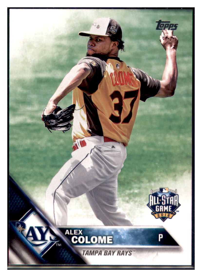 2016 Topps Update Alex Colome Tampa Bay Rays #US200 Baseball card MATV4_1a simple Xclusive Collectibles