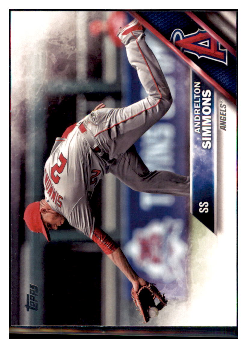 2016 Topps Update Andrelton Simmons Los Angeles Angels #US142 Baseball
card MATV4 simple Xclusive Collectibles