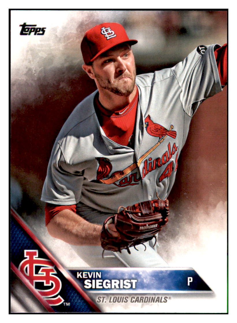 2016 Topps Kevin Siegrist  St. Louis Cardinals #107 Baseball card   MATV4 simple Xclusive Collectibles
