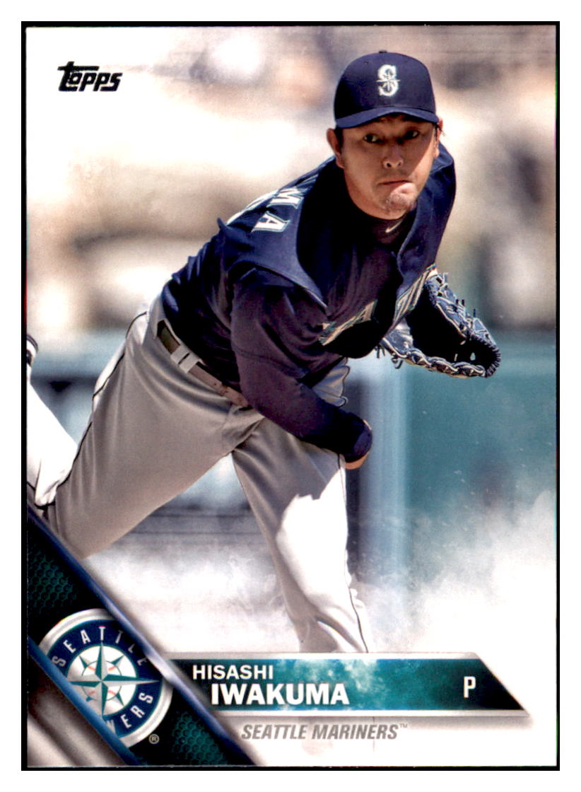 2016 Topps Hisashi Iwakuma  Seattle Mariners #476 Baseball card   MATV4 simple Xclusive Collectibles