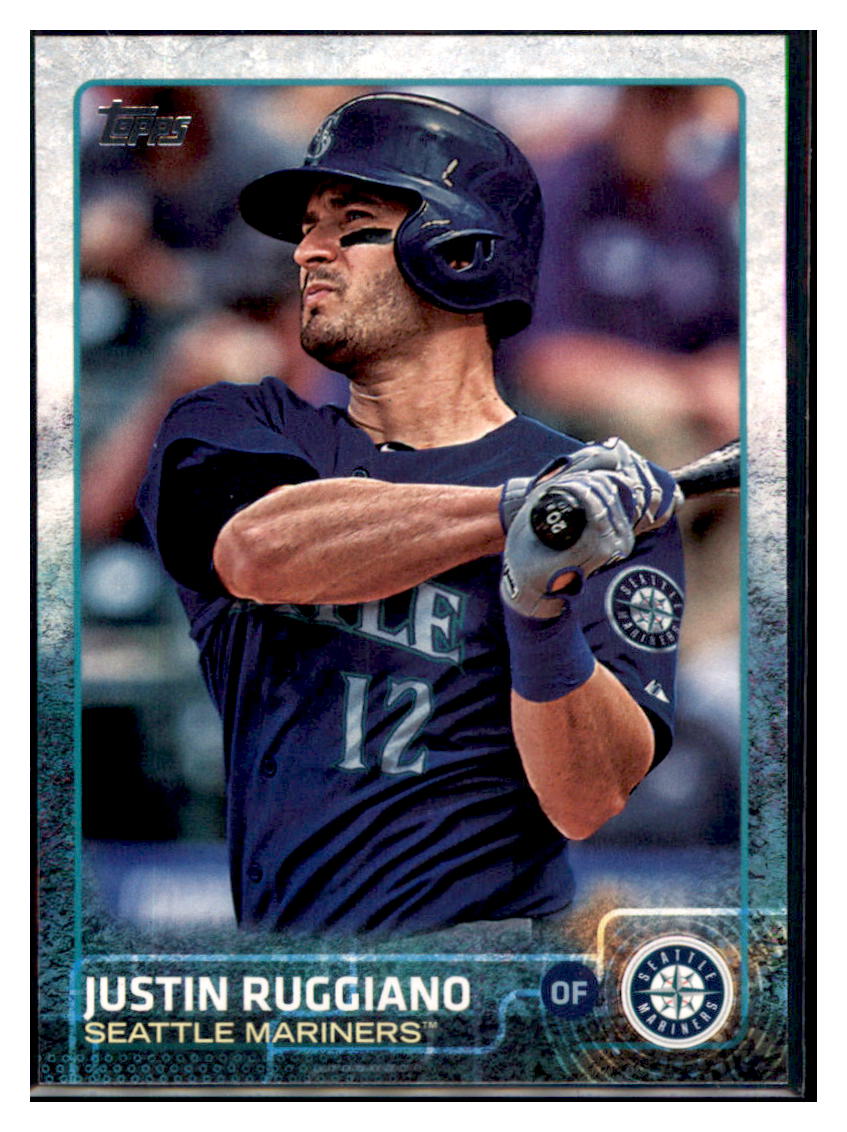 2015 Topps Justin Ruggiano  Seattle Mariners #384 Baseball card   MATV4 simple Xclusive Collectibles