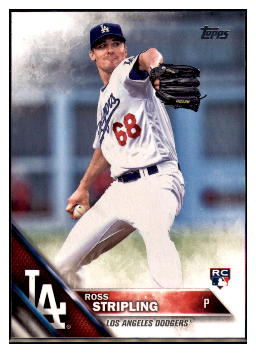 2016 Topps Update Ross Stripling Los Angeles Dodgers #US9 Baseball card MATV4 simple Xclusive Collectibles
