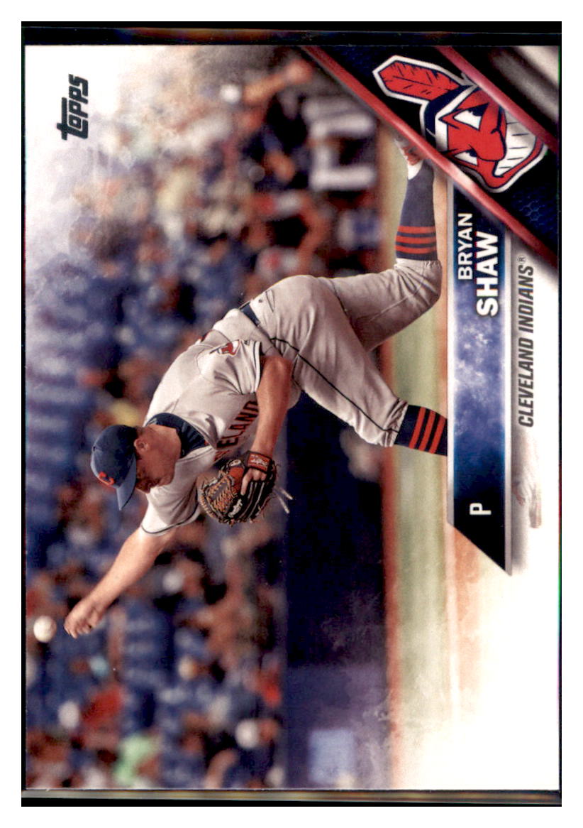 2016 Topps Update Bryan Shaw Cleveland Indians #US110 Baseball card MATV4 simple Xclusive Collectibles