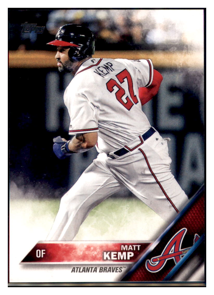 2016 Topps Update Matt Kemp Atlanta Braves #US239 Baseball card MATV4 simple Xclusive Collectibles
